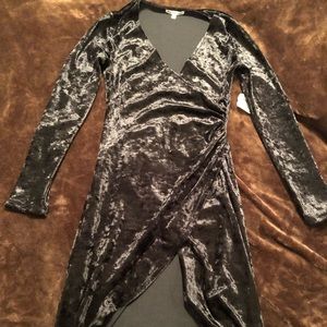 Charlotte Russe Black velvet dress
